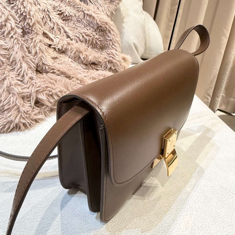 Celine Teen Box 經典駝色-3