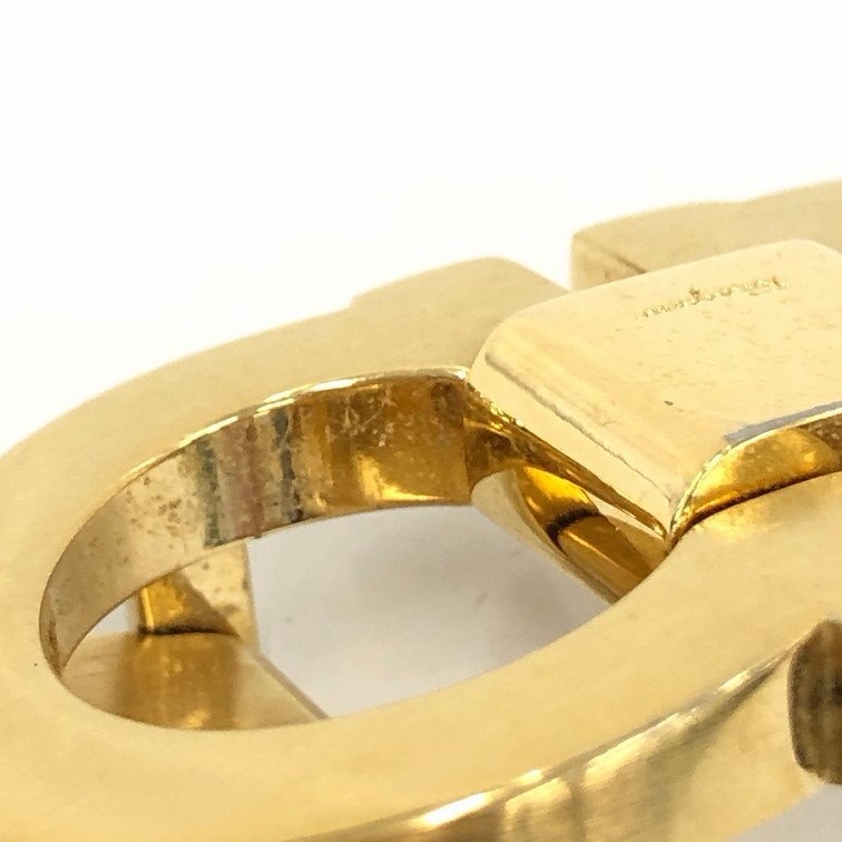 真品 Salvatore Ferragamo 薩爾瓦托・菲拉格慕 Gancini 皮帶-5