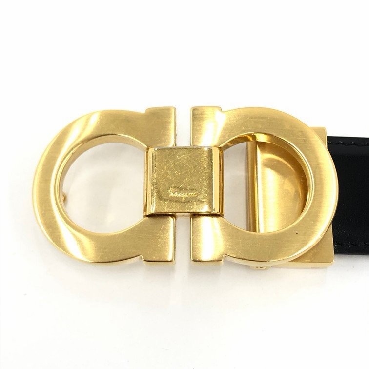 真品 Salvatore Ferragamo 薩爾瓦托・菲拉格慕 Gancini 皮帶-17