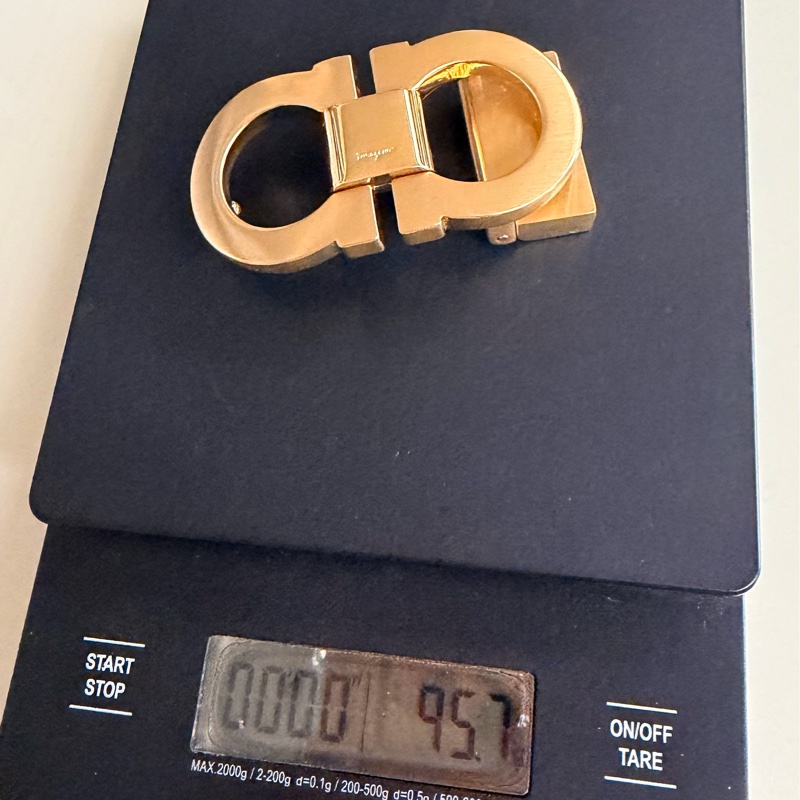 出清特價｜真品 Salvatore Ferragamo 薩爾瓦托・菲拉格慕 Gancini 皮帶 低調奢華品味-14