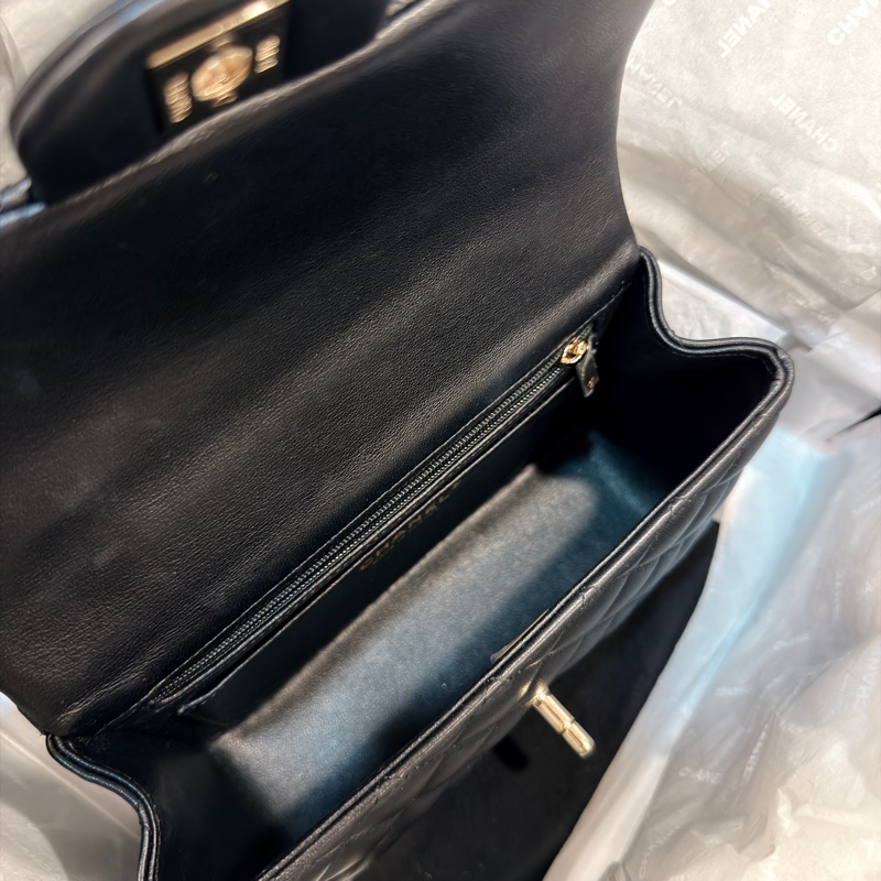 #全網最低超級甜💰 #芯片款 #閒置帶膜🈶購證 香奈兒Cf20 handle Cfmini 黑金 淡金扣-20