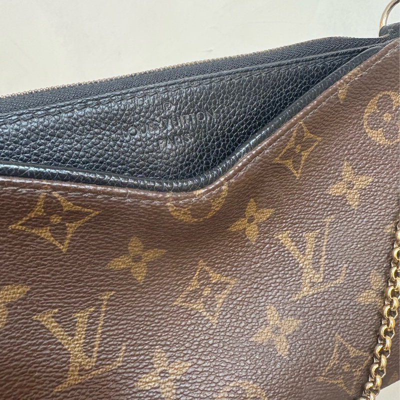 LV 原花 Pallas Clutch 手拿 鏈條 單肩 斜背包 便宜釋出-1