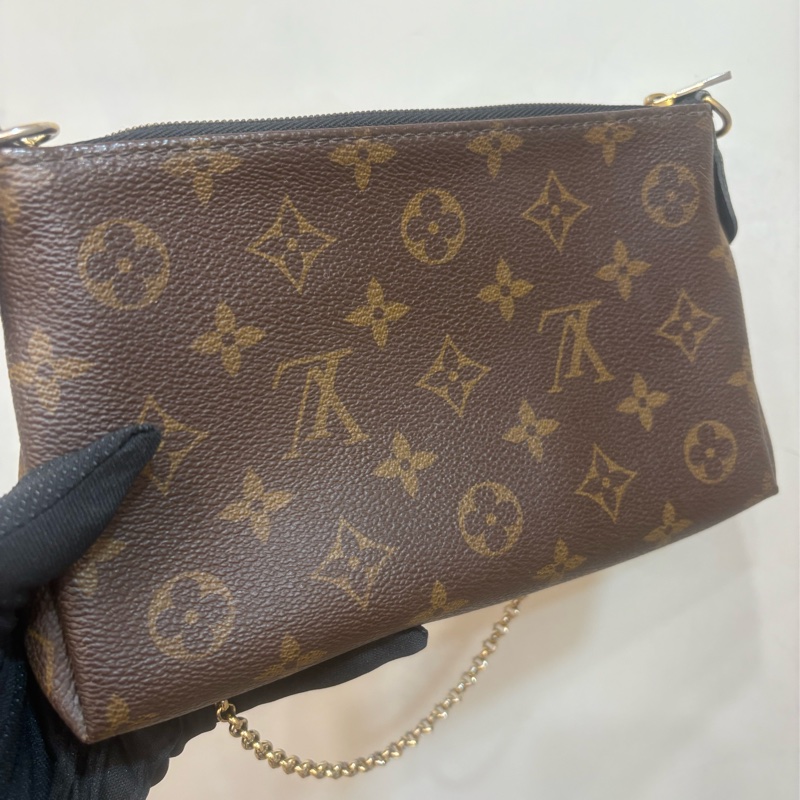 LV 原花 Pallas Clutch 手拿 鏈條 單肩 斜背包 便宜釋出-6