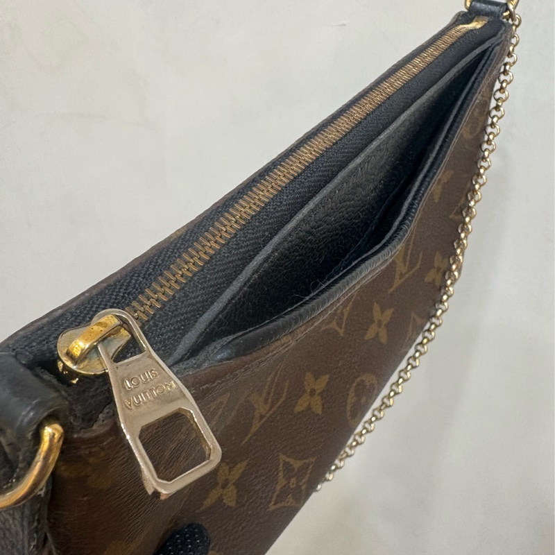 LV 原花 Pallas Clutch 手拿 鏈條 單肩 斜背包 便宜釋出-10