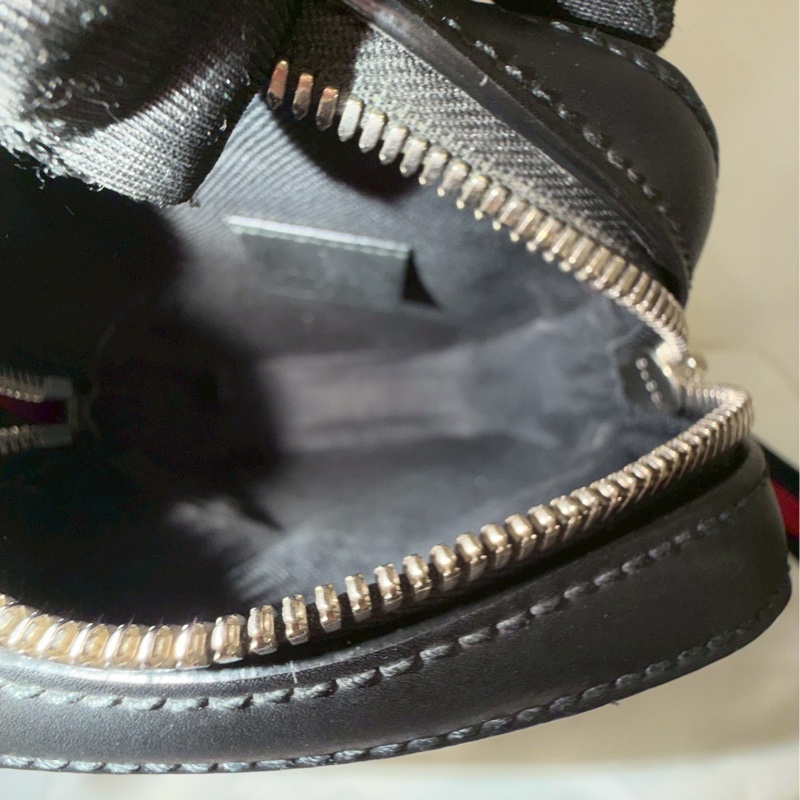 殺瘋超低價😎帥度💯Gucci古馳黑色老花相機包手機包單肩斜挎包📷-16