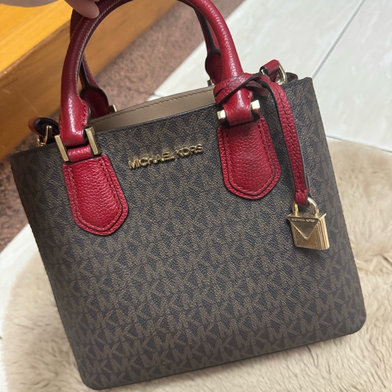 Michael Kors 買一送一 小資輕奢 自賣 肩背包/手提包 自用過約8成新 買包包送同款長夾-0