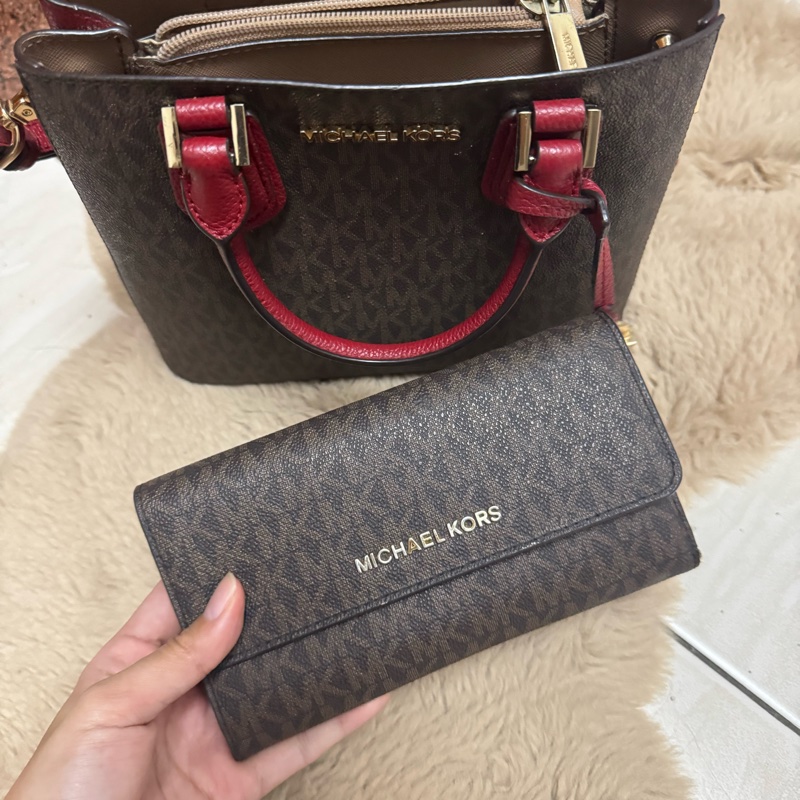 Michael Kors 買一送一 小資輕奢 自賣 肩背包/手提包 自用過約8成新 買包包送同款長夾-16