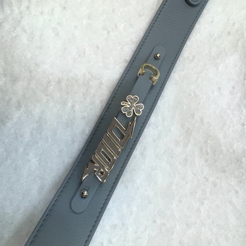 Dior Lady Dior小款石灰色My ABCDior Cannage 藤格紋羊皮黛妃包M0538大全配-22