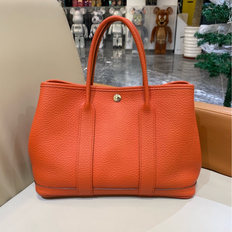 Hermes 愛馬仕花園Garden Party 30 橙色-1
