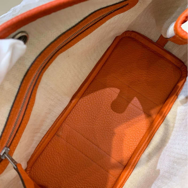 Hermes 愛馬仕花園Garden Party 30 橙色-6