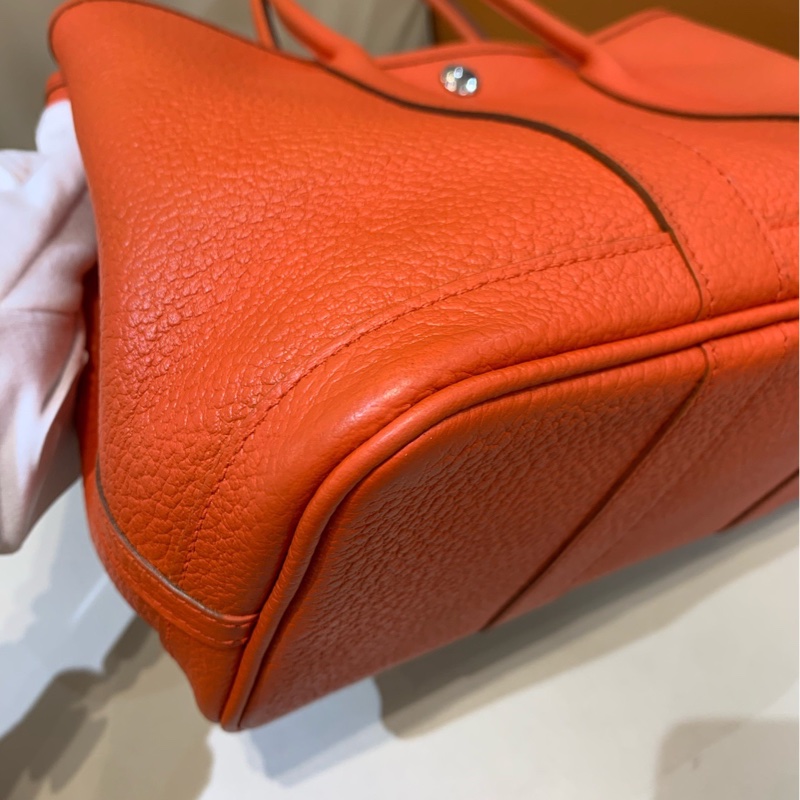 Hermes 愛馬仕花園Garden Party 30 橙色-9