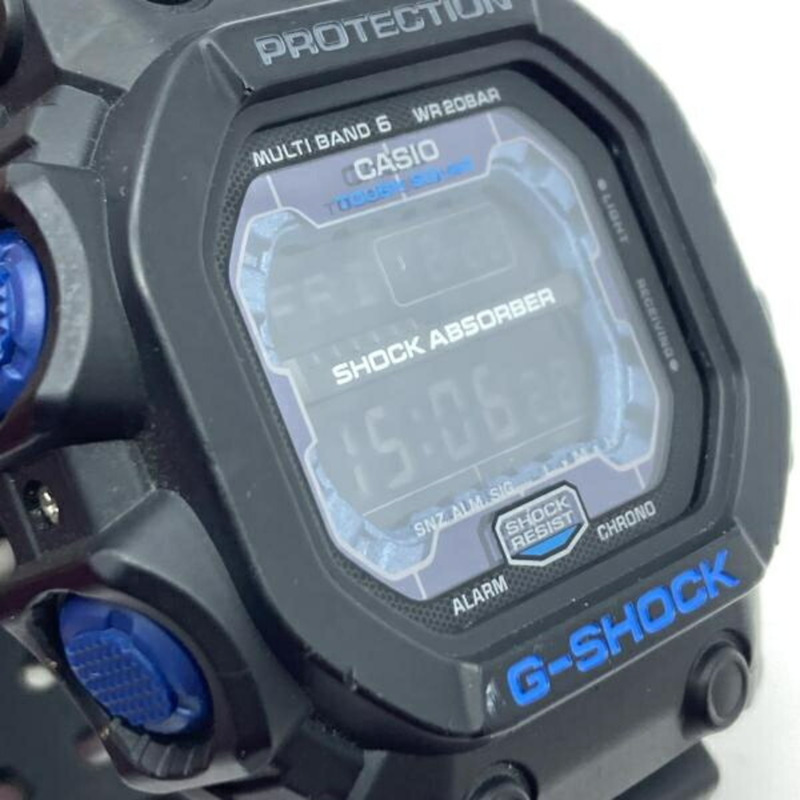 卡西歐 G-SHOCK 手錶 GXW-56E-1JF 太陽能動力多頻手錶 6 區 黑色/藍色-6