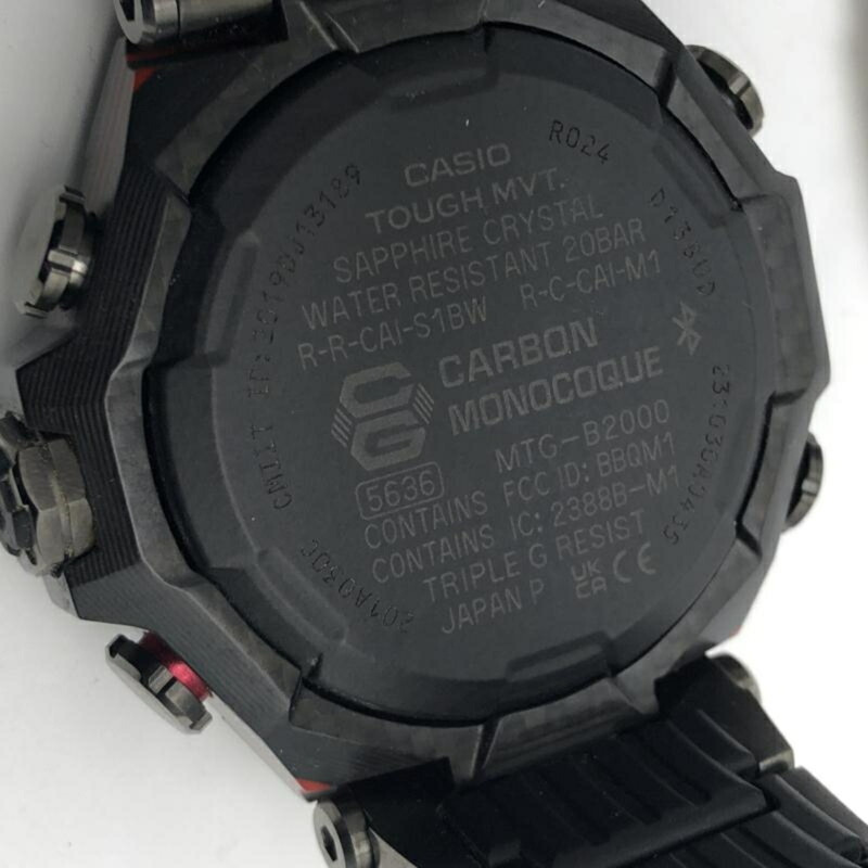 卡西歐 G-SHOCK 手錶 MTG-B2000YBD-1AJF 黑/紅-8