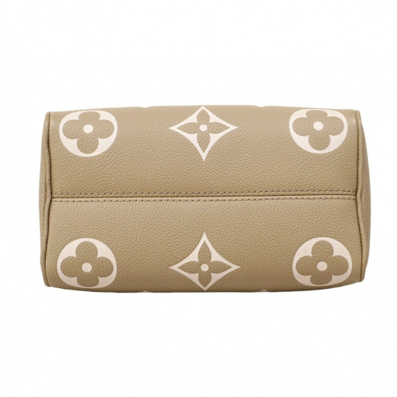 路易威登 Monogram Empreinte 雙色 Speedy Bandouliere 20 手提包 M46575 Tourterelle Creme 2-Way 女用包-2