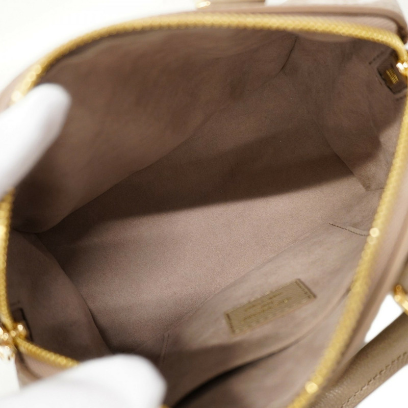 路易威登 Monogram Empreinte 雙色 Speedy Bandouliere 20 手提包 M46575 Tourterelle Creme 2-Way 女用包-3