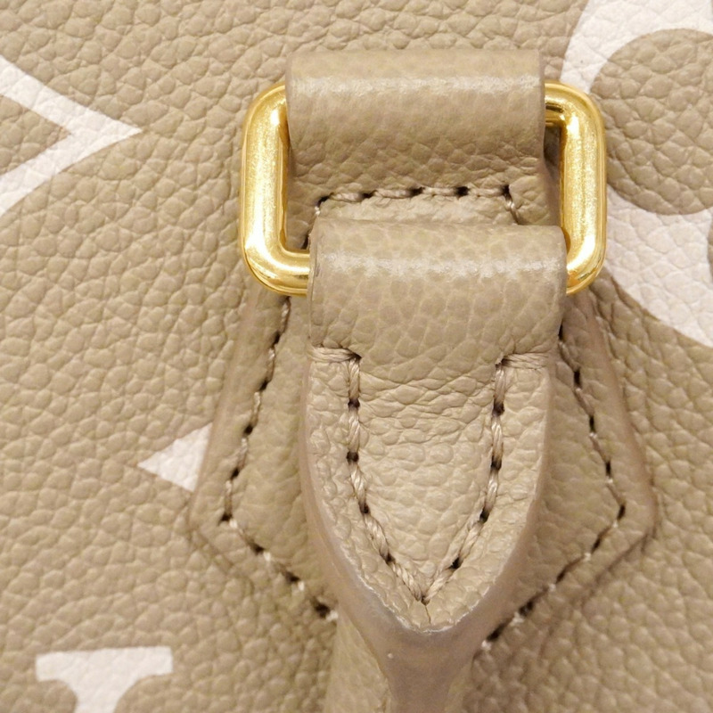 路易威登 Monogram Empreinte 雙色 Speedy Bandouliere 20 手提包 M46575 Tourterelle Creme 2-Way 女用包-10