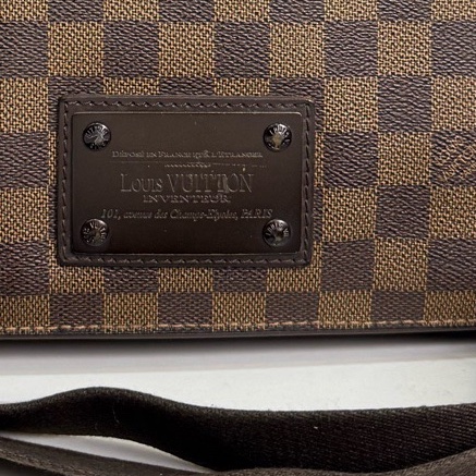 Louis Vuitton路易威登,棕色棋盤格布魯克林公文包郵差包單肩斜挎包,尺寸:33x6x29c-3