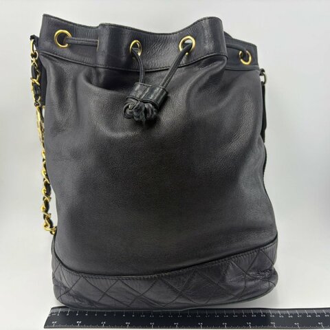 Chanel 中古 抽繩水桶包