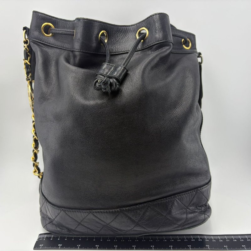 Chanel 中古 抽繩水桶包-0