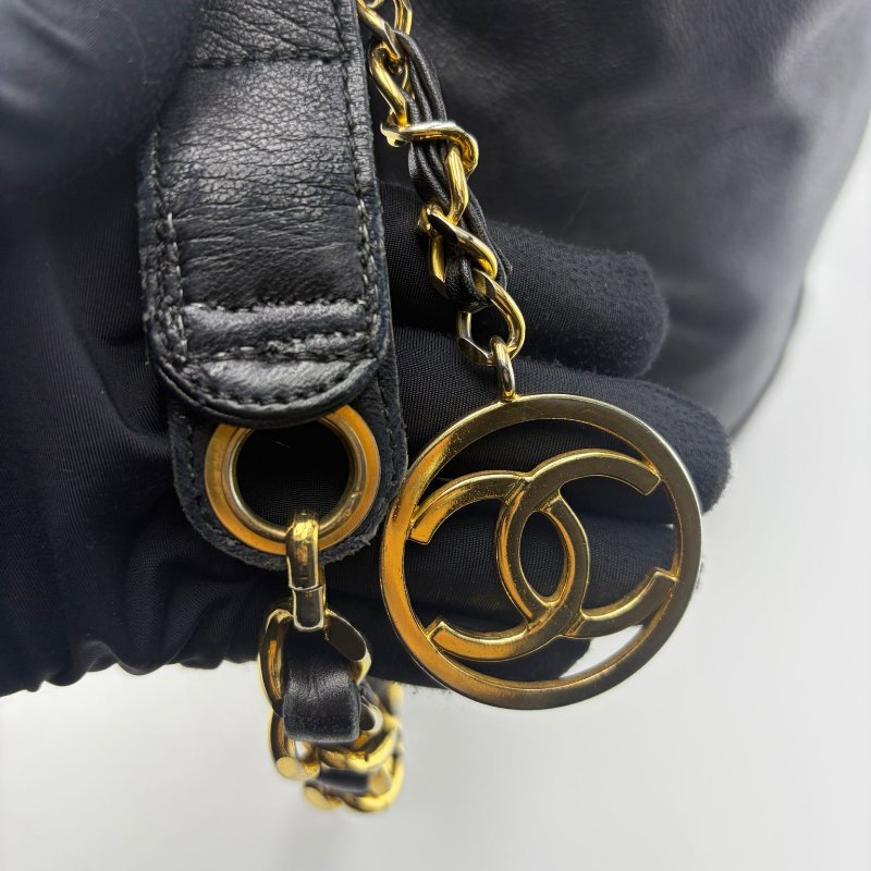 Chanel 中古 抽繩水桶包-13