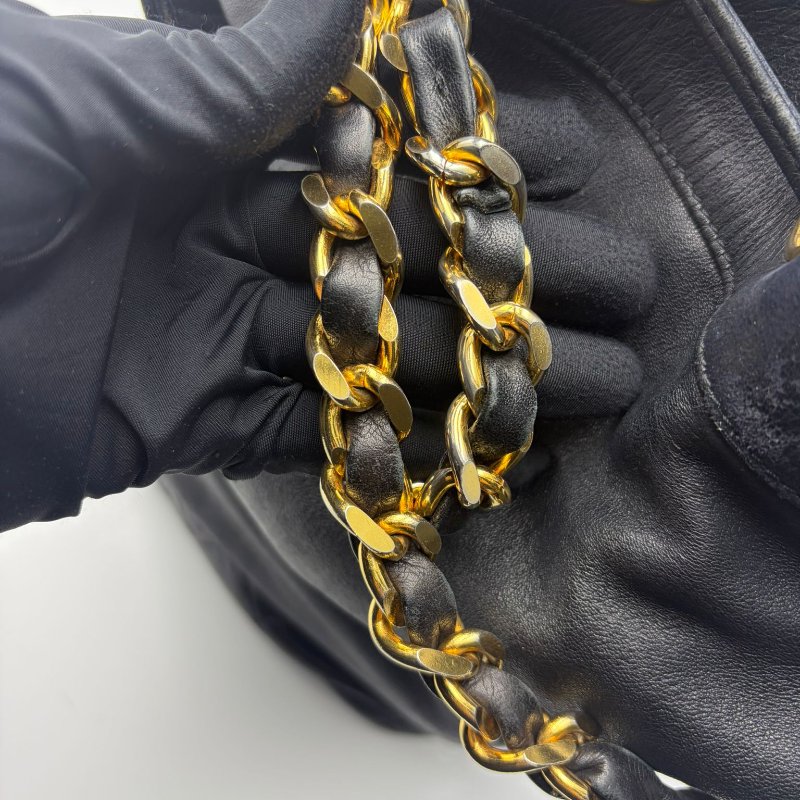 Chanel 中古 抽繩水桶包-18