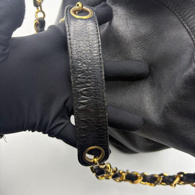 Chanel 中古 抽繩水桶包-19