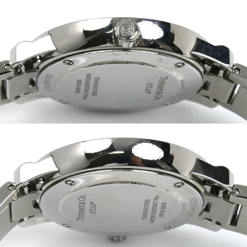 TIFFANY & Co.) Atlas 雙指針 31 毫米鑲鑽錶圈腕錶,電池驅動,女士款,63452858-4