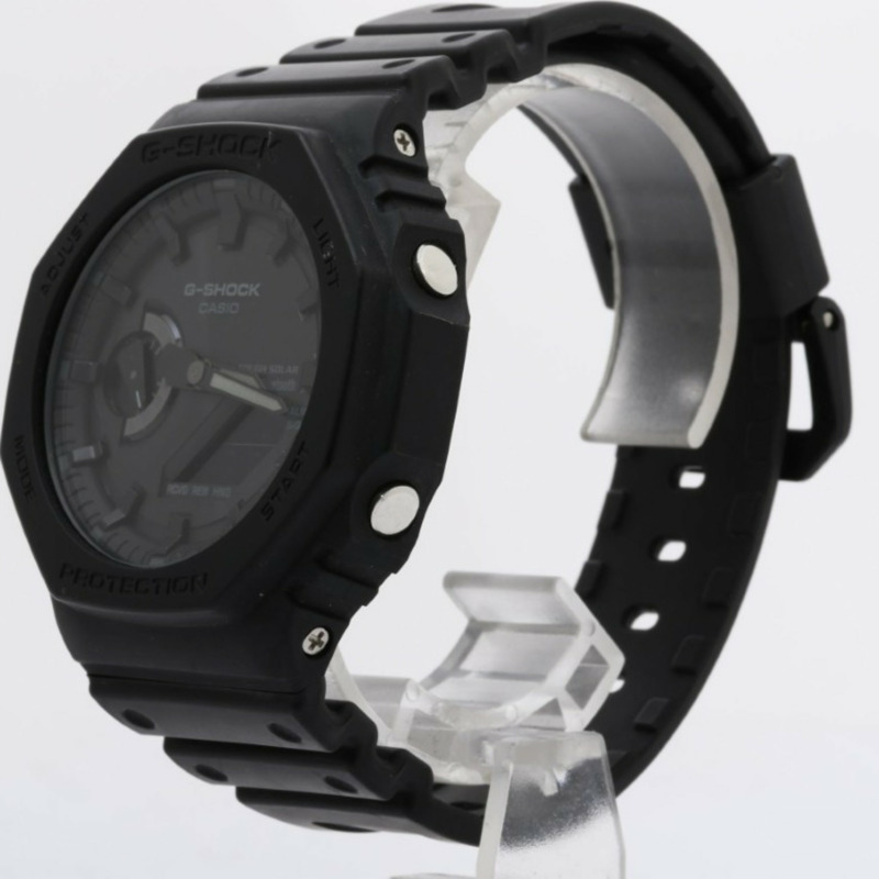 卡西歐 G-SHOCK 2100 系列 GAB21001A1JF 男士腕錶，黑色碳纖維/樹脂錶殼-1