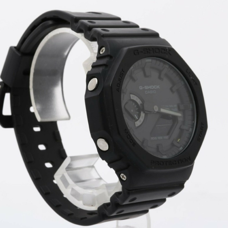 卡西歐 G-SHOCK 2100 系列 GAB21001A1JF 男士腕錶，黑色碳纖維/樹脂錶殼-2