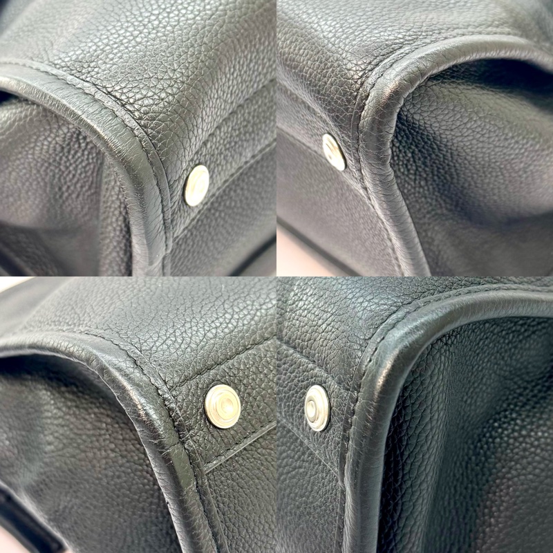 BALENCIAGA 巴黎世家 黑色皮革 Tool Satchel 手提包 （型號 456981）-3