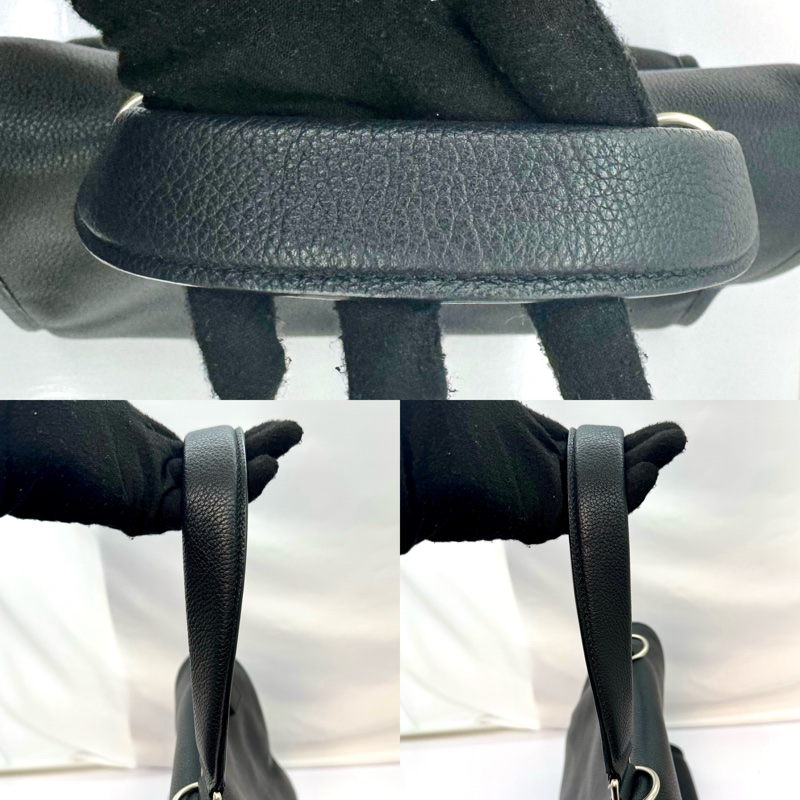 BALENCIAGA 巴黎世家 黑色皮革 Tool Satchel 手提包 （型號 456981）-5