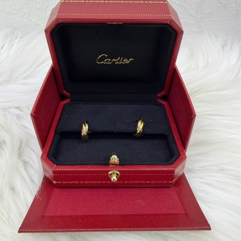 Cartier Trinity yellow gold earrings