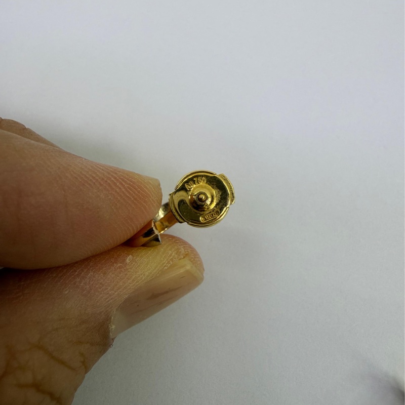 Cartier Trinity yellow gold earrings-2