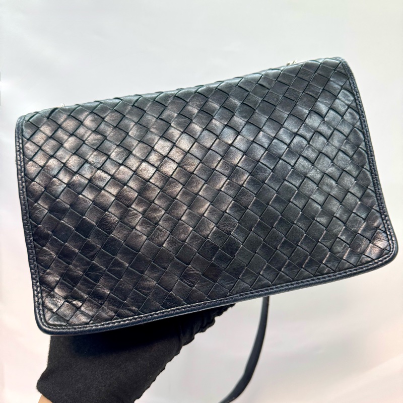 BOTTEGA VENETA 葆蝶家 Intrecciato 編織郵差包-0