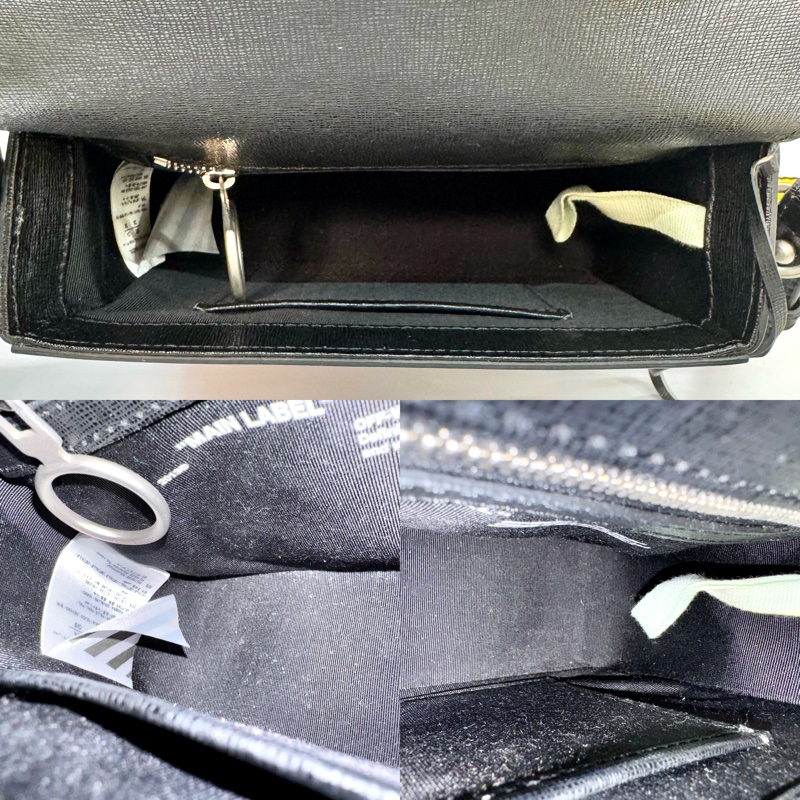 Off-White 黑白條紋肩背包（雙背帶）-5