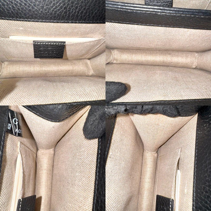 Gucci 古馳GG Interlocking 黑色鏈條肩背包（型號 510304）-5