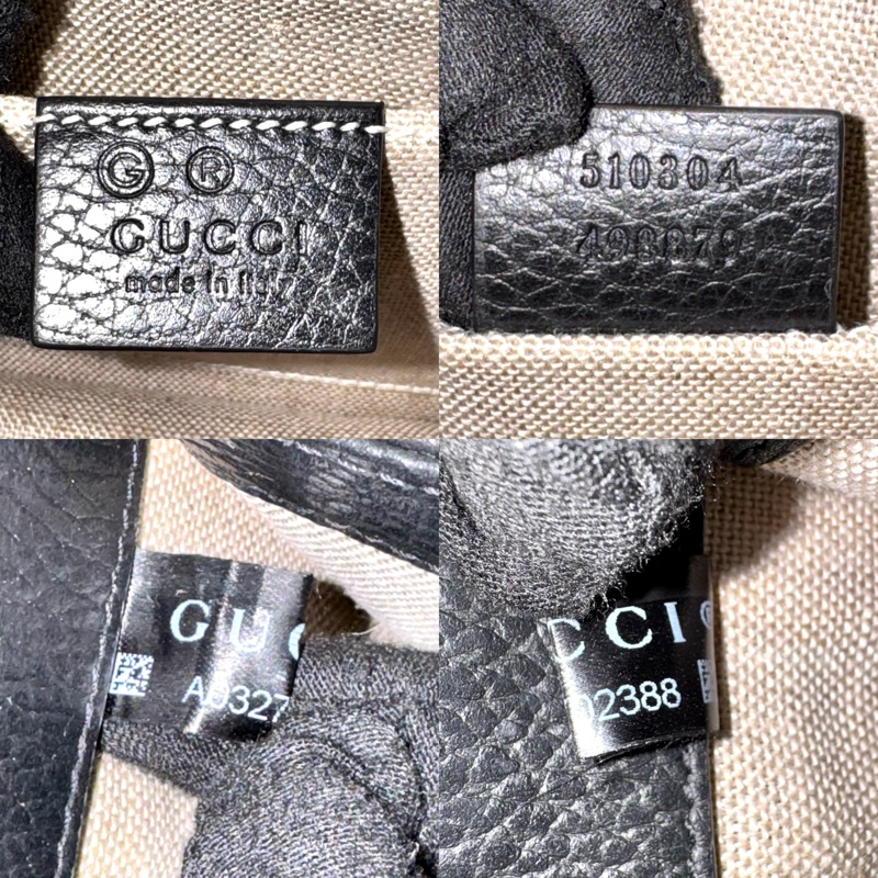 Gucci 古馳GG Interlocking 黑色鏈條肩背包（型號 510304）-7