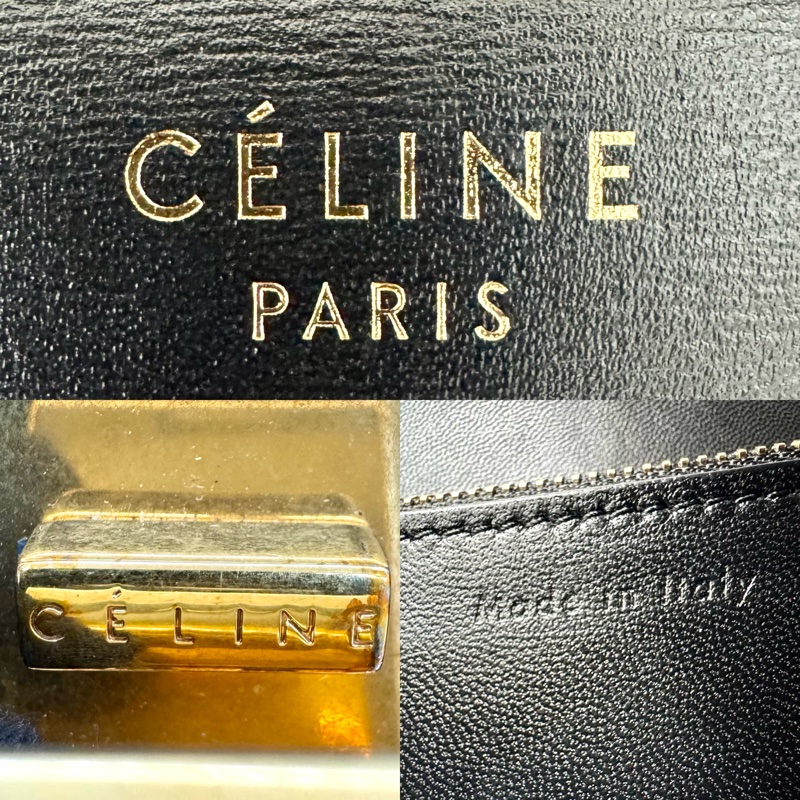 Celine 思琳 Classic Box 中號黑色盒子包（舊 Logo 版本）-7