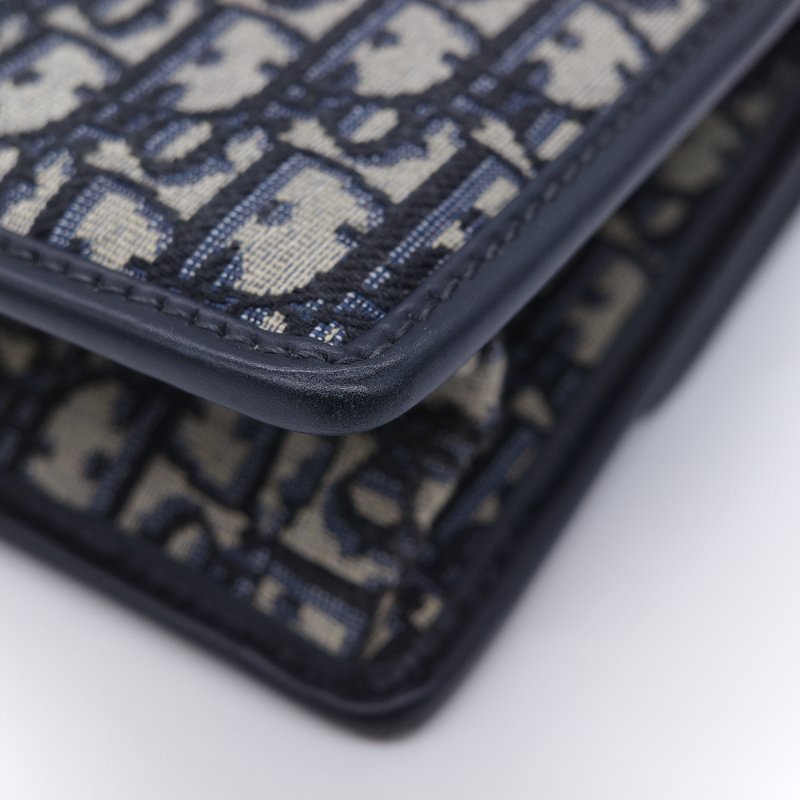 【CP 精選🌟小編推薦】Dior 迪奧 30 Montaigne 蒙田 藍色 緹花 肩背手提包鍊帶包-23