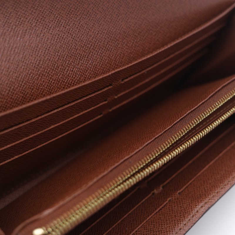 Louis Vuitton 路易威登 Sarah 經典老花 帆布 錢包 口蓋長夾 信封長夾-9