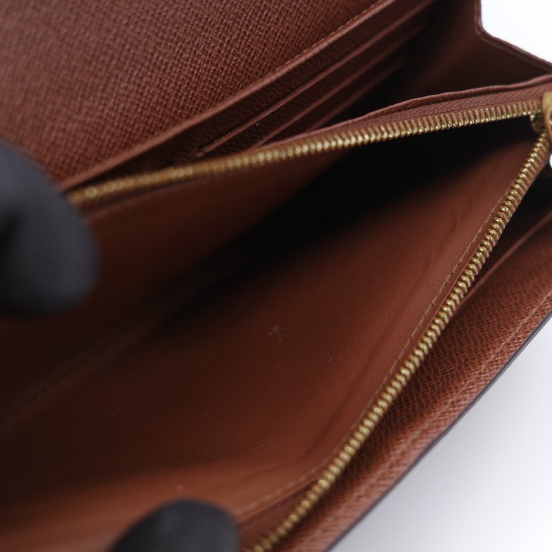 Louis Vuitton 路易威登 Sarah 經典老花 帆布 錢包 口蓋長夾 信封長夾-15