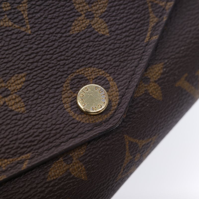 Louis Vuitton 路易威登 Sarah 經典老花 帆布 錢包 口蓋長夾 信封長夾-16