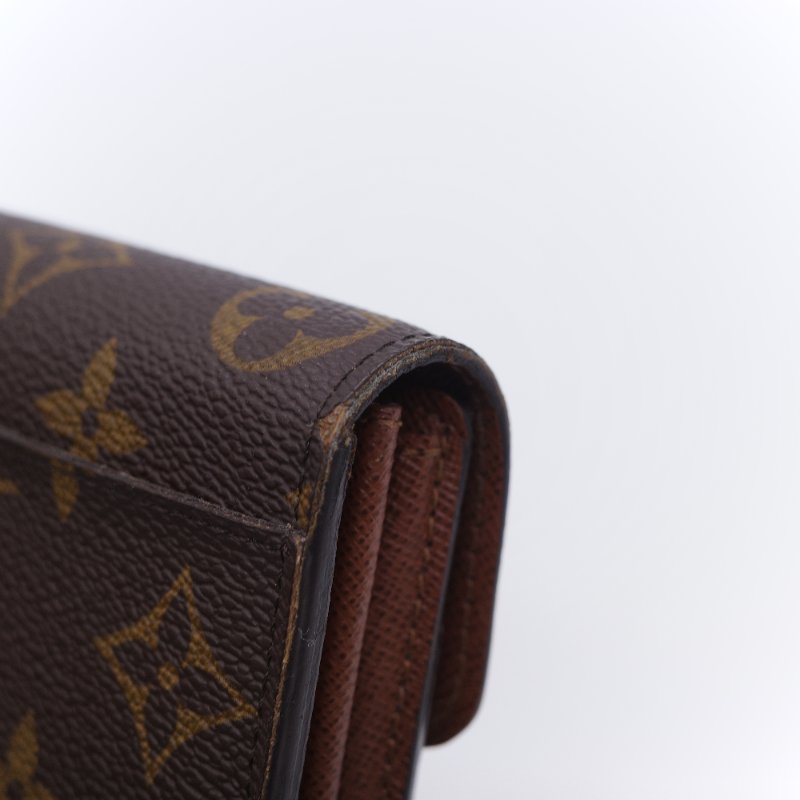 Louis Vuitton 路易威登 Sarah 經典老花 帆布 錢包 口蓋長夾 信封長夾-18