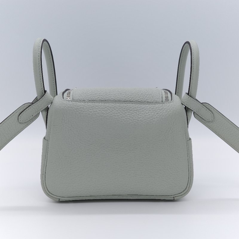 2024台灣購證♥️不撞色系列【CP 精選🌟小編推薦】Hermès 愛馬仕 Mini Lindy 冰晶灰 TC皮 牛皮 小牛皮 手提包肩背包 B 刻-6