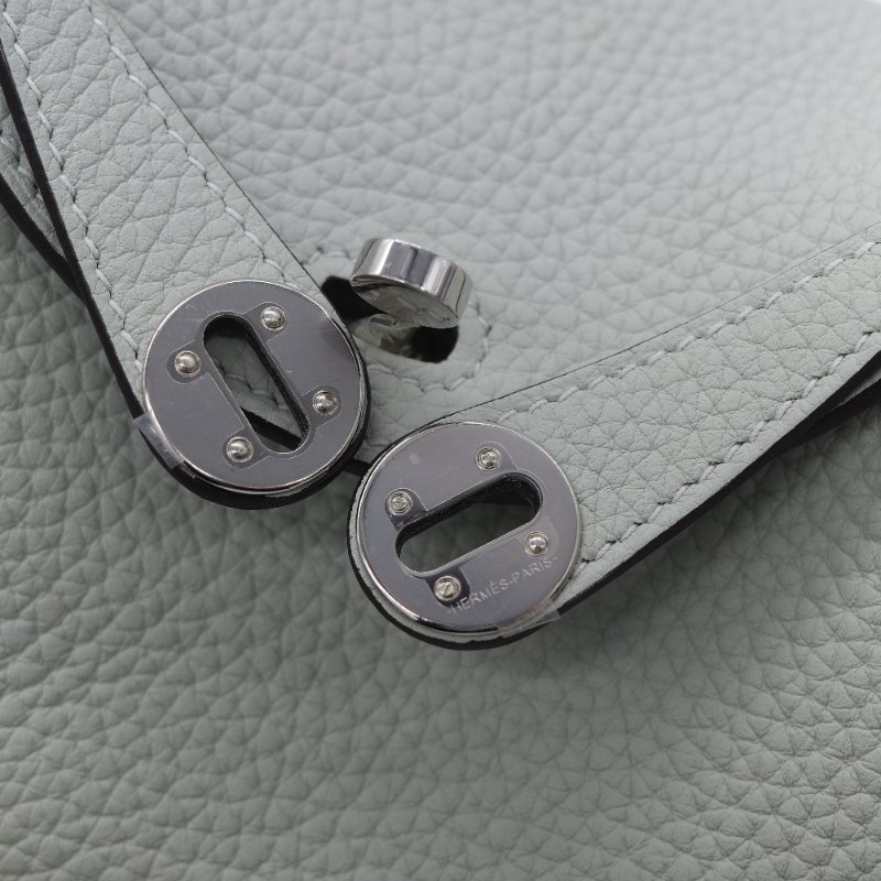 2024台灣購證♥️不撞色系列【CP 精選🌟小編推薦】Hermès 愛馬仕 Mini Lindy 冰晶灰 TC皮 牛皮 小牛皮 手提包肩背包 B 刻-20