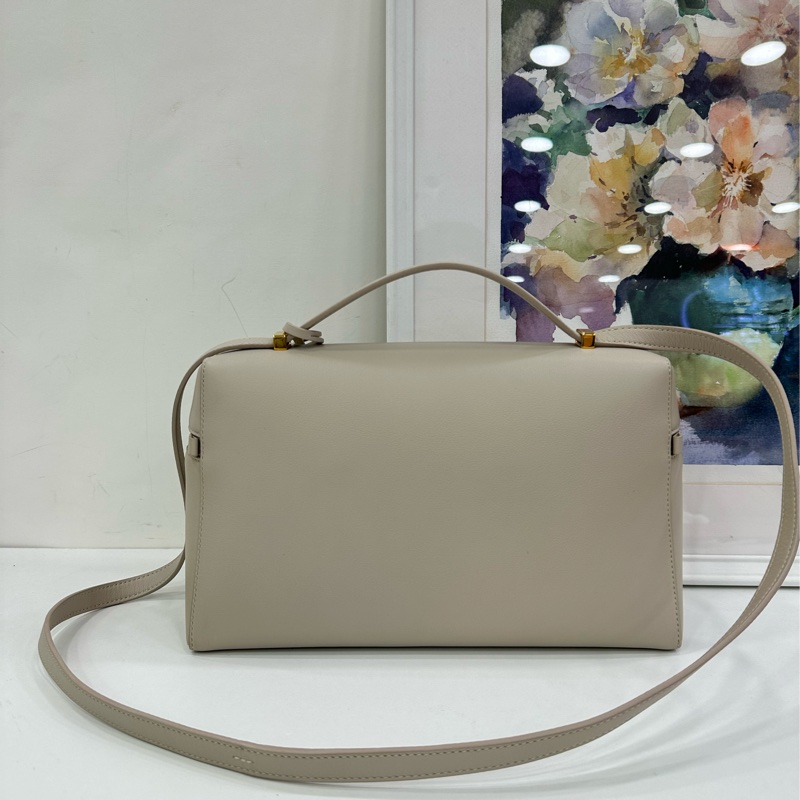 Loro Piana諾悠翩雅 Extra Bag L27 奶昔白 奶油白 金扣 飯盒單肩包 手提包 有購證-2