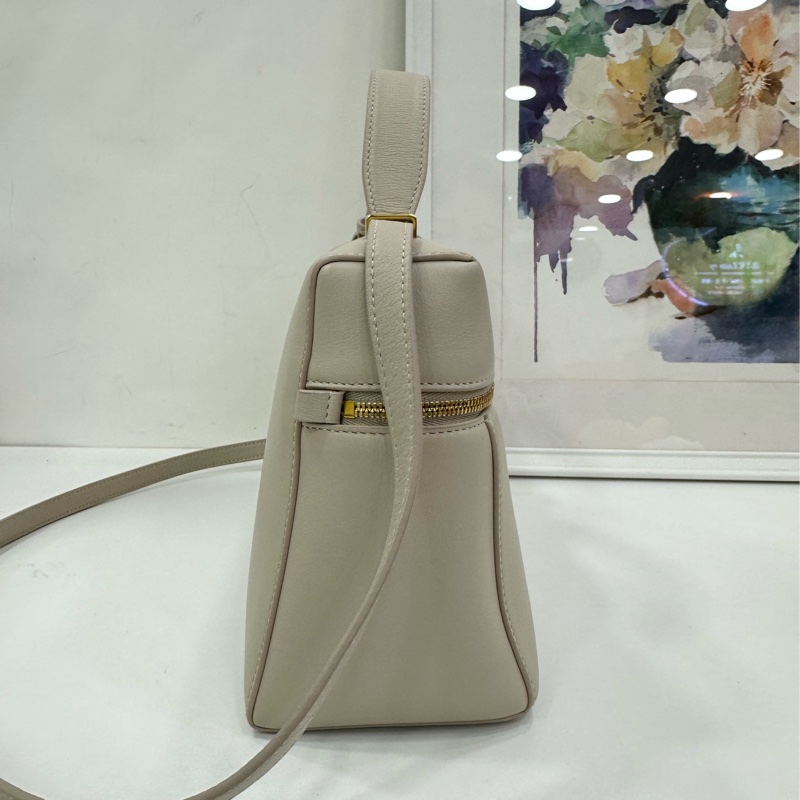 Loro Piana諾悠翩雅 Extra Bag L27 奶昔白 奶油白 金扣 飯盒單肩包 手提包 有購證-4