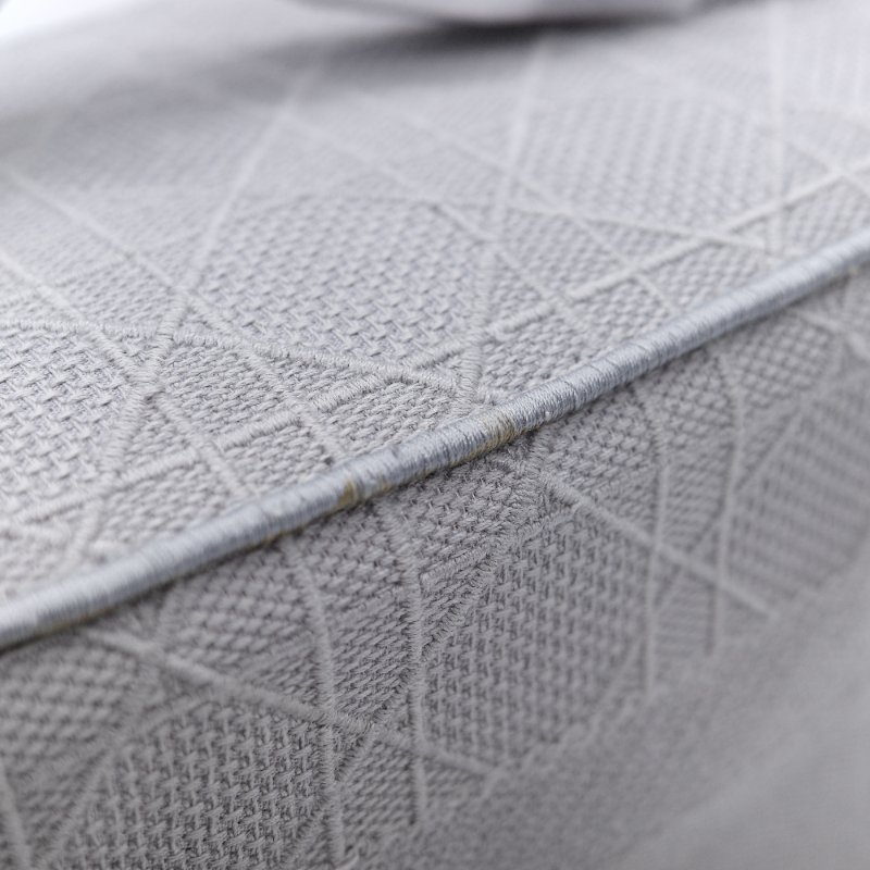 （未使用閒置品♥️）Dior 迪奧 DiorTravel Vanity Case 灰色 刺繡帆布 老花 化妝包 野餐包 手提包-14