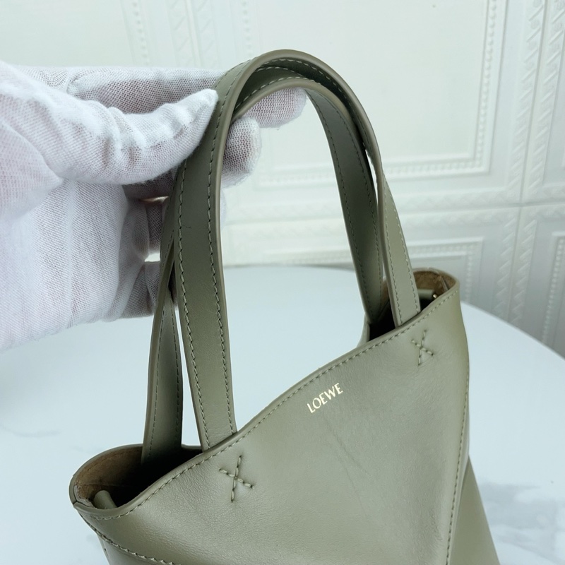 Loewe羅意威綠色幾何托特包 Puzzle Fold折疊 無附件-4