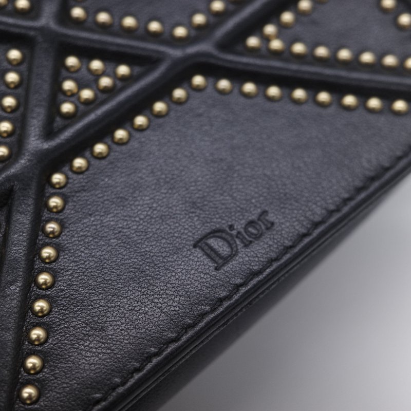 Dior 迪奧 Diorama WOC 銅金鉚釘 牛皮 肩背包 斜背包 鏈條包-16